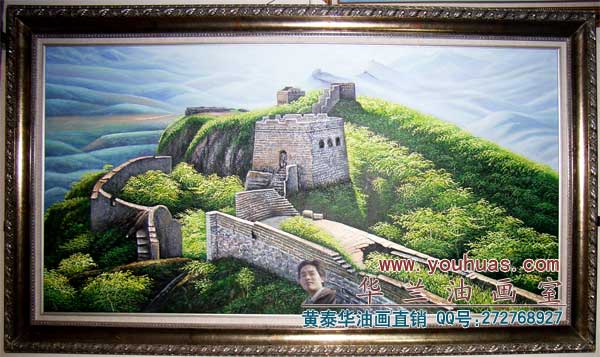 长城油画风景万里长城油画作品